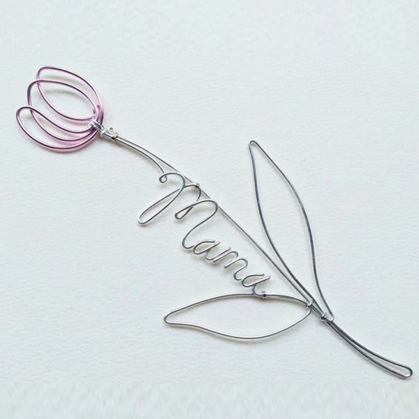 Tulip Wire Name, Wire Name, Personalized Gift Bookmark