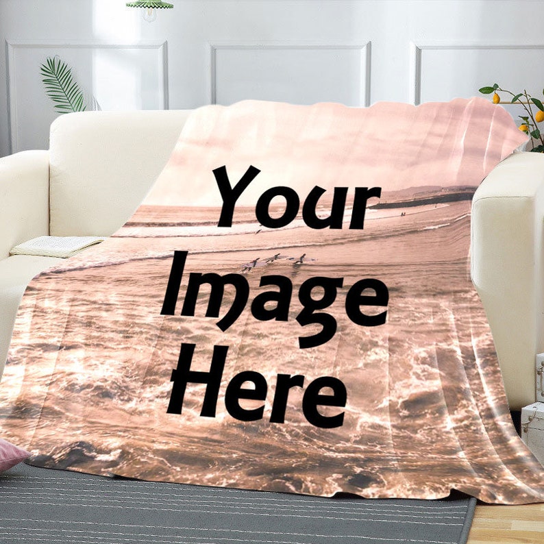 Custom Photo Fleece Blanket?¡§o?Personalized Blanket With A Photo