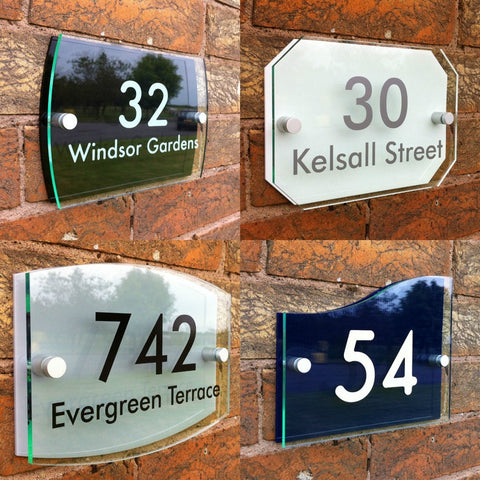 Bespoke Personalised House Number Street Address Sign