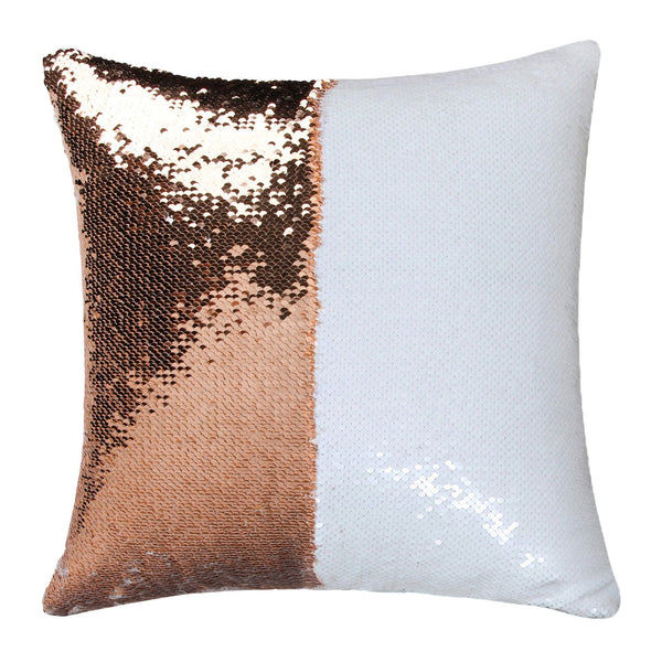 Rainbow Clouds & Sunshine "Mermaid" Pillow- Sequin Flip Pillow