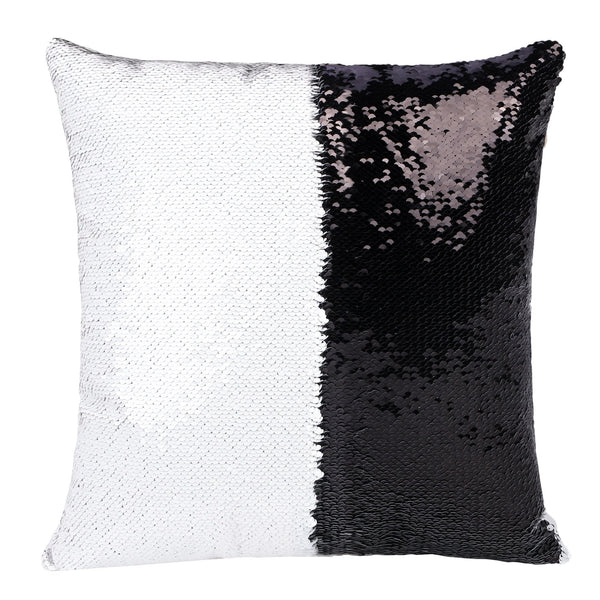 Rainbow Clouds & Sunshine "Mermaid" Pillow- Sequin Flip Pillow