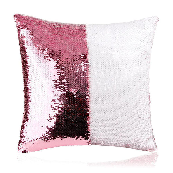 Rainbow Clouds & Sunshine "Mermaid" Pillow- Sequin Flip Pillow