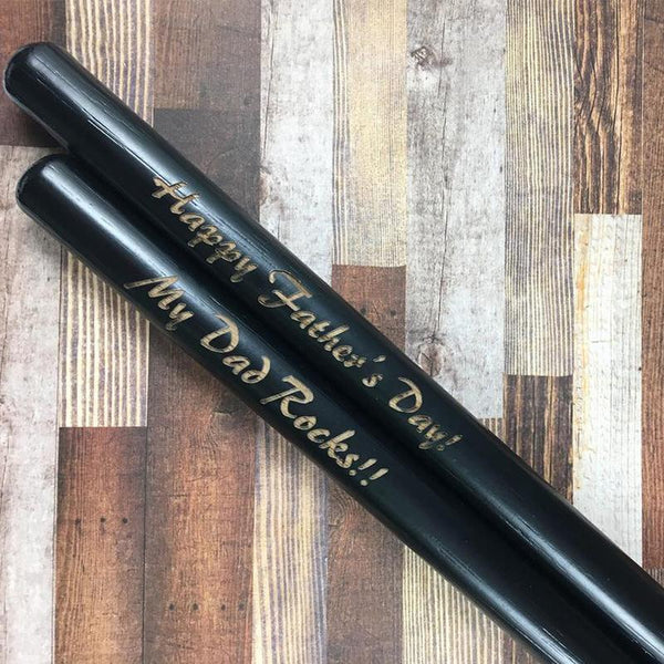 Personalized Drumsticks, Laser Engraved Wood Drumsticks