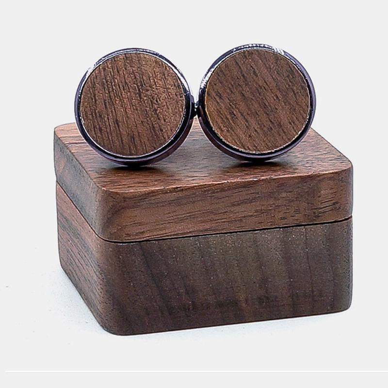 Customized Wood Cufflinks Personalized Cufflinks;