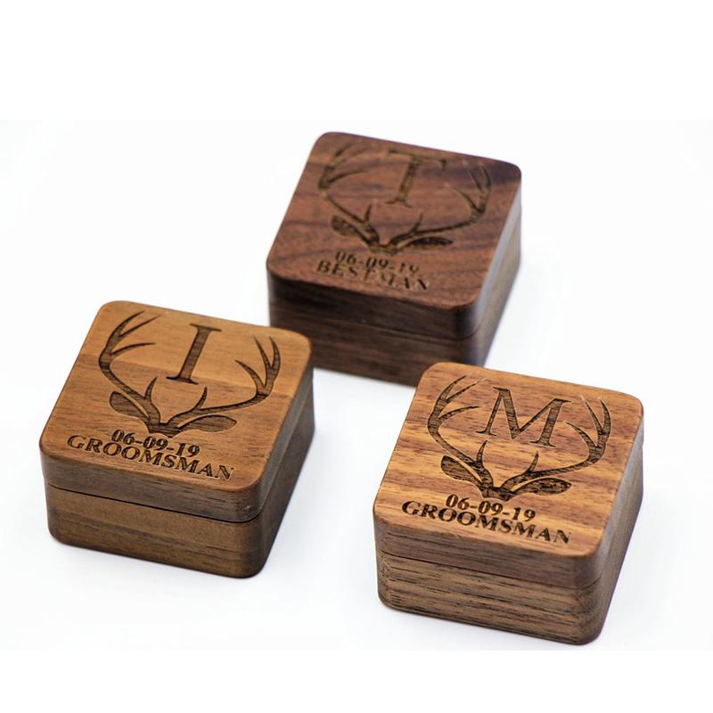 Customized Wood Cufflinks Personalized Cufflinks;