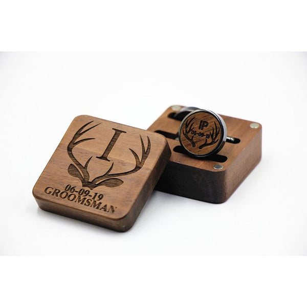 Customized Wood Cufflinks Personalized Cufflinks;