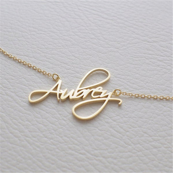 Name Necklace / Personalized Name Necklace With Figaro Chain / Customize Any Name With 15 Font Styles