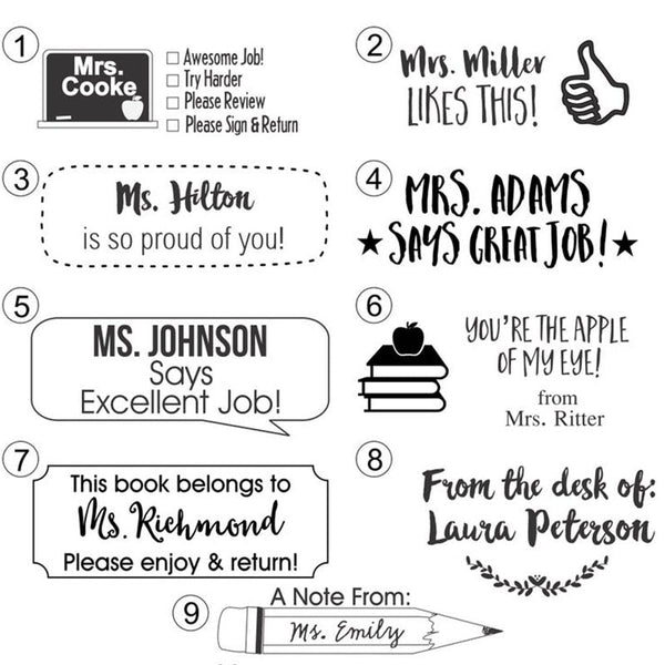 Personalized Teacher Stamp | Teacher Stamper | Personalized Teacher Gift