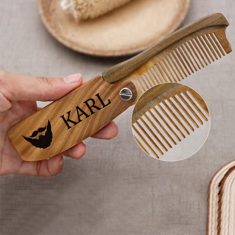 Custom Engraved Beard Comb,Groomsmen Gift Idea, Anniversary or Birthday, Mens Gift