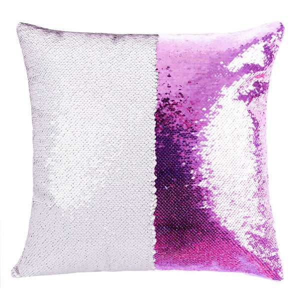 Rainbow Clouds & Sunshine "Mermaid" Pillow- Sequin Flip Pillow