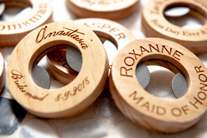 Personalized Engraved Circle Bottle Openers