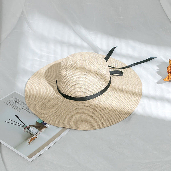 Custom Floppy Hats with black ribbons, Bridesmaids Sun Hats,hats with names, Bachelorette hats