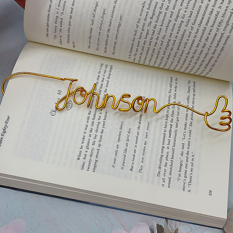 Unique Handmade Custom thumb Bookmark Back to school gift