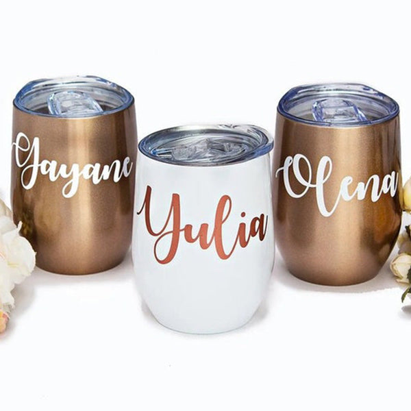 I do Crew Wine Tumblers, Bridesmaid Proposal Tumbler, Customized Gifts, Bridesmaid Party Cup