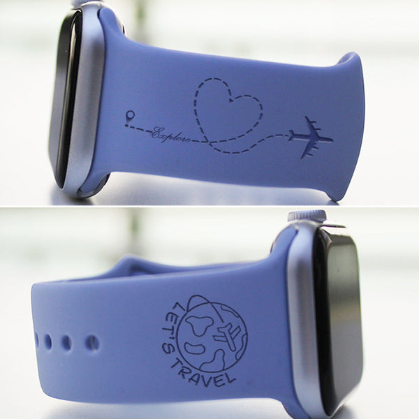 Travel Apple Band, Explore Laser Engraved Apple Watchband