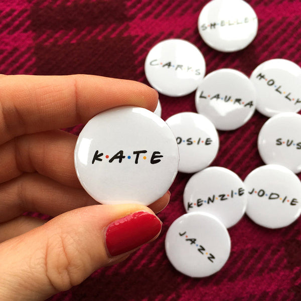 Personalised hen party badges hen night accessories,bridal shower pins