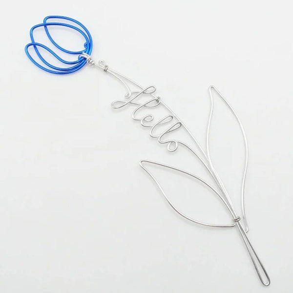 Tulip Wire Name, Wire Name, Personalized Gift Bookmark