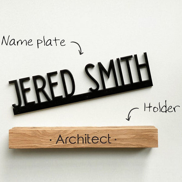 Desk name plate wood, Wood name plate for desk, Office Desk Sign, Name Plate