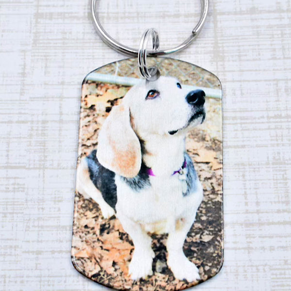 Once by my side, Forever in my Heart - Pet Remembrance Keychain - Pet Loss Gift