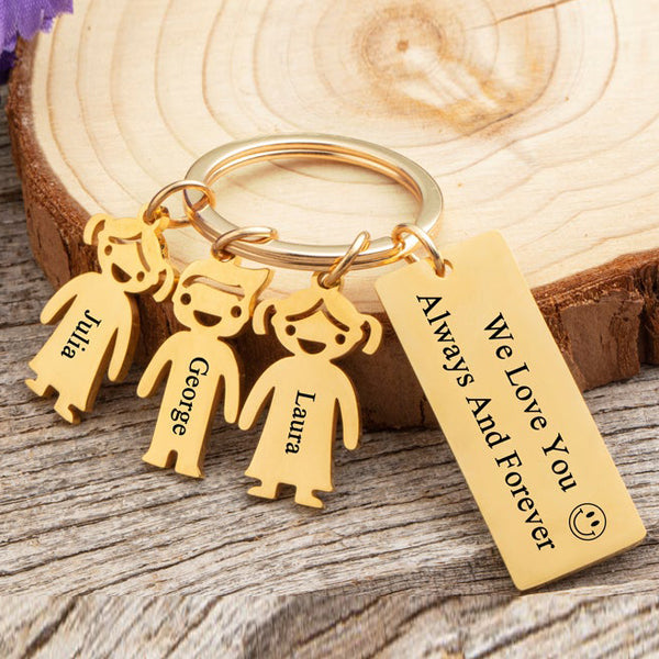 Personalized Keychains,Family Keychains Gift Keyring,Custom Family Gift Keychain