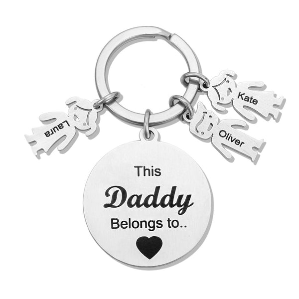 Family Keychains Gift Keyring,Custom Family Gift Keychain