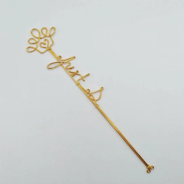 Crown Wire Name, Personalized Wire Name  Bookmark