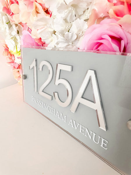 Large House Door Sign, Personalised House Sign, Acrylic House Sign, House Number Sign