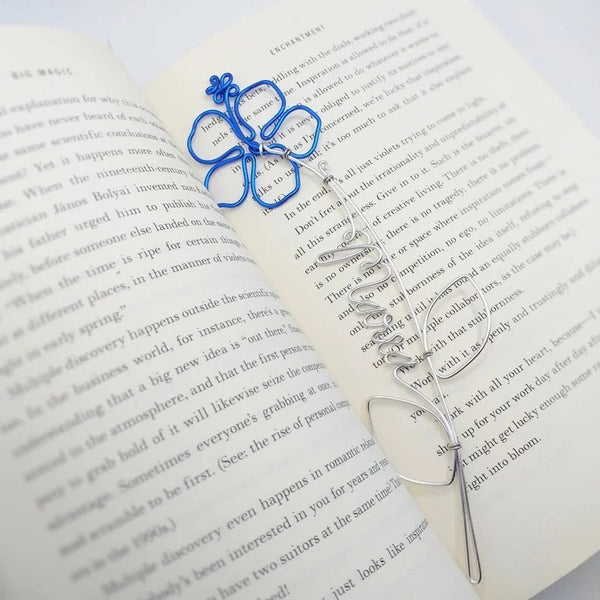 Hibiscus Wire Name, Wire name, Personalized Gift  Bookmark