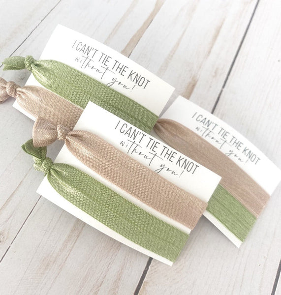 CUSTOM Promotional Bridal Show Hair Tie Favors | Event Handouts Promos Gifts for Wedding Pros + Planners