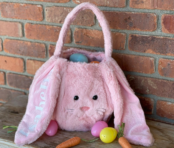 Personalized Easter Bag, Easter Bunny Bag,Custom Bunny, Kids Easter Gift bag