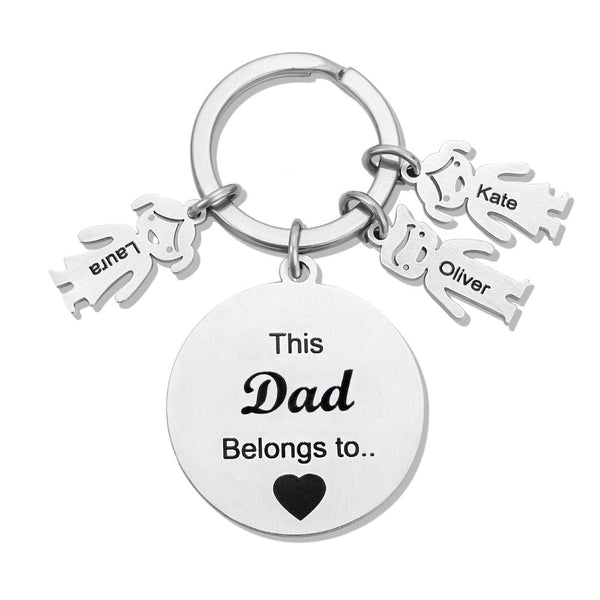 Family Keychains Gift Keyring,Custom Family Gift Keychain