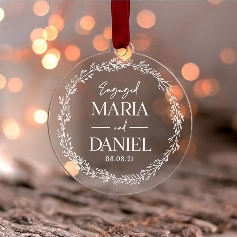 Our First Christmas Engaged/Married Ornament Christmas Gift