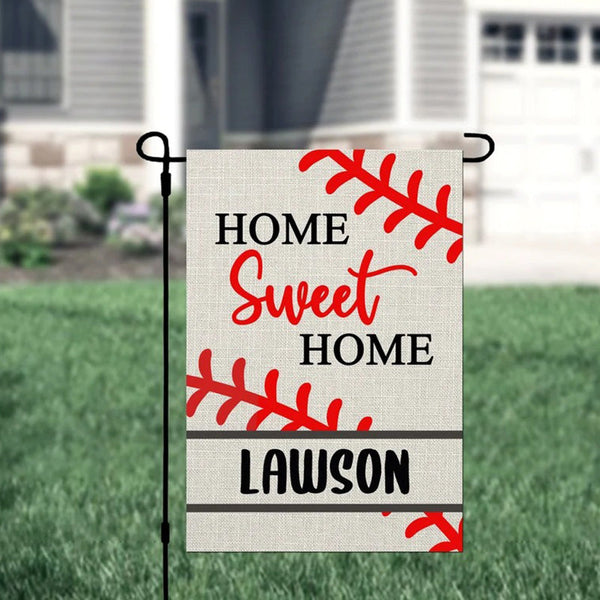 Personalized Baseball Custom Garden Flag