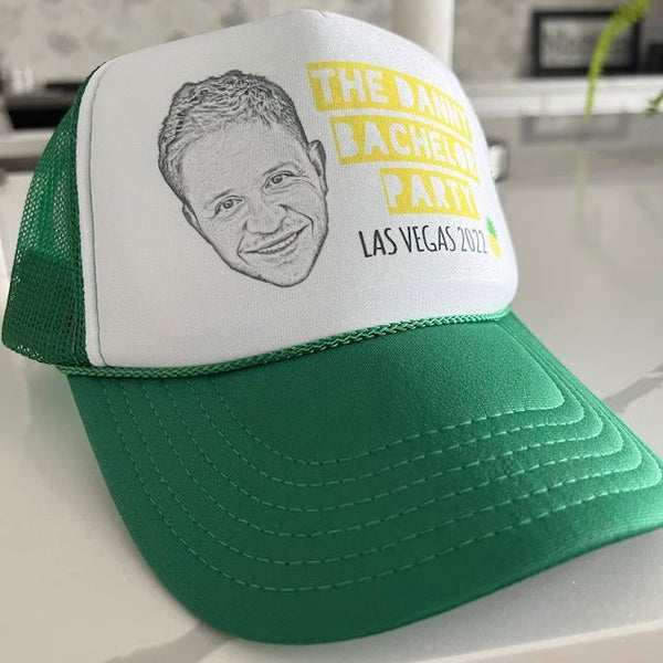 Bachelor Party Trucker Hat | Custom Photo - Bachelor Party Hats