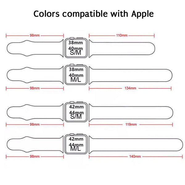 Family Engraved Personalized Apple Watch Band Silicone Strap