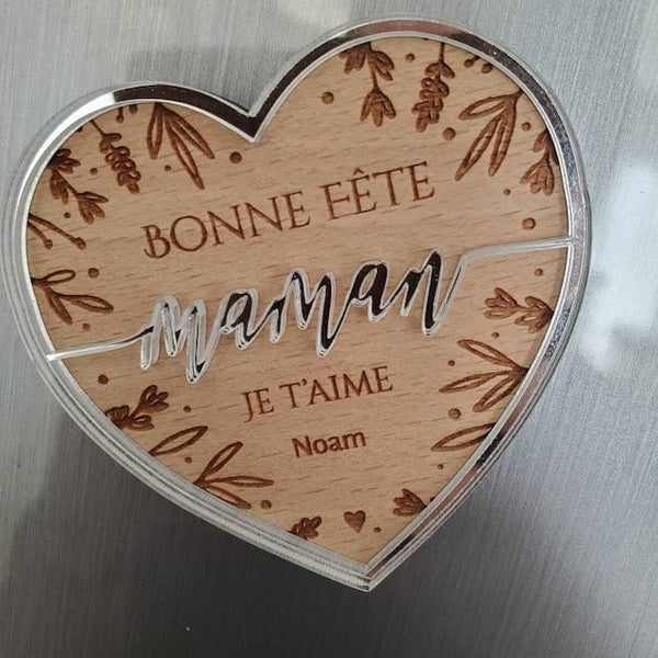 Magnet Teachers' Day Mother's Day Father's Day, Gift Teachers Mom Day Daddy Heart