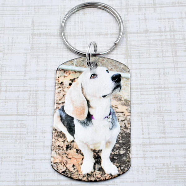 Once by my side, Forever in my Heart - Pet Remembrance Keychain - Pet Loss Gift