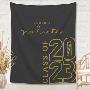 Class of 2023 Custom Graduation Party Backdrop Tapestry