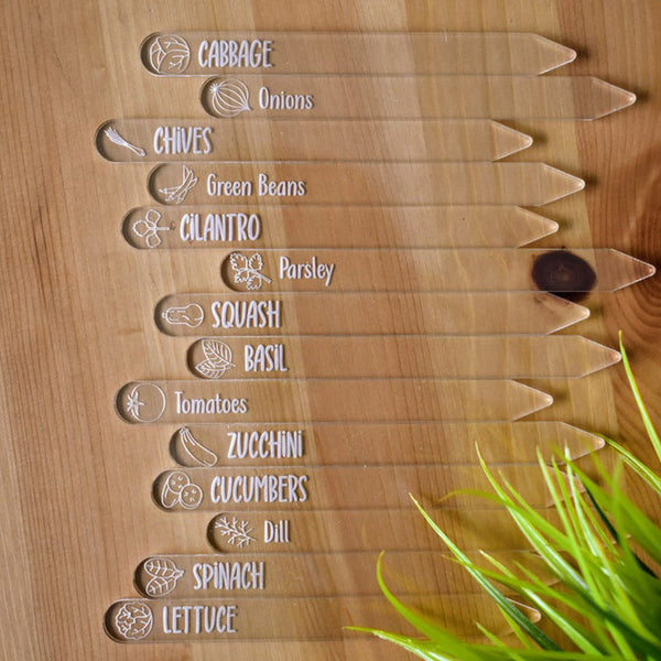 Plant Garden Marker Acrylic Stakes