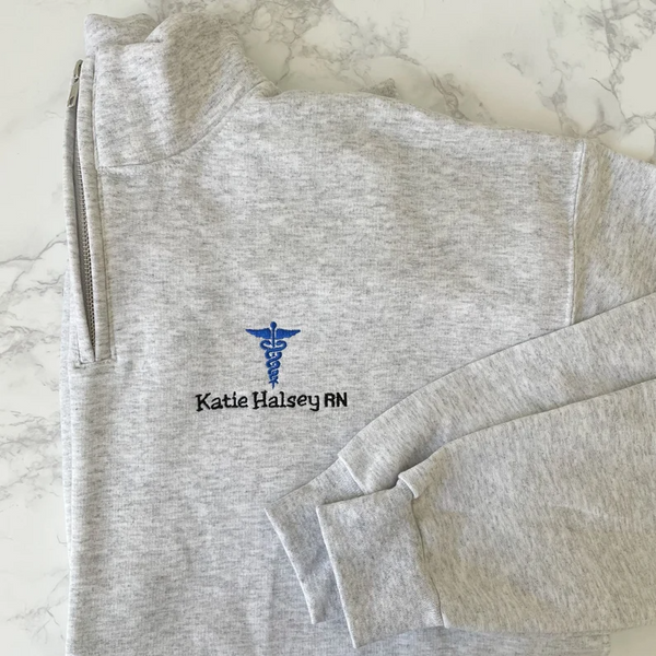 Gift For Nurse, Physician Assistant, Doctor | Personalized Medical Jacket | Quarter Zip Sweatshirt For Women & Men Graduation Gift For Nurse