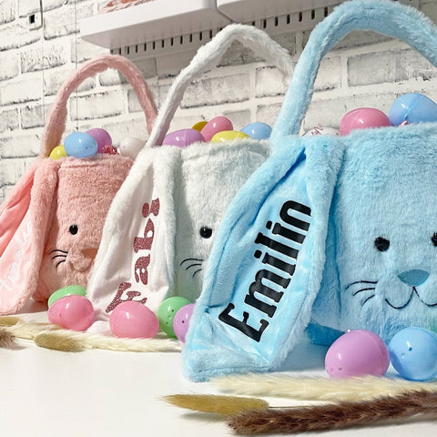 Personalized Easter Bag, Easter Bunny Bag,Custom Bunny, Kids Easter Gift bag