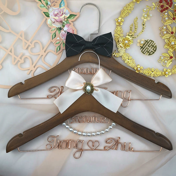 Wedding Hanger, Bridal Hanger, Bridesmaid Gift, Bridesmaid, Custom Engagement