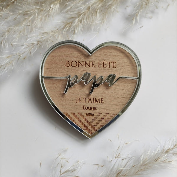 Magnet Teachers' Day Mother's Day Father's Day, Gift Teachers Mom Day Daddy Heart