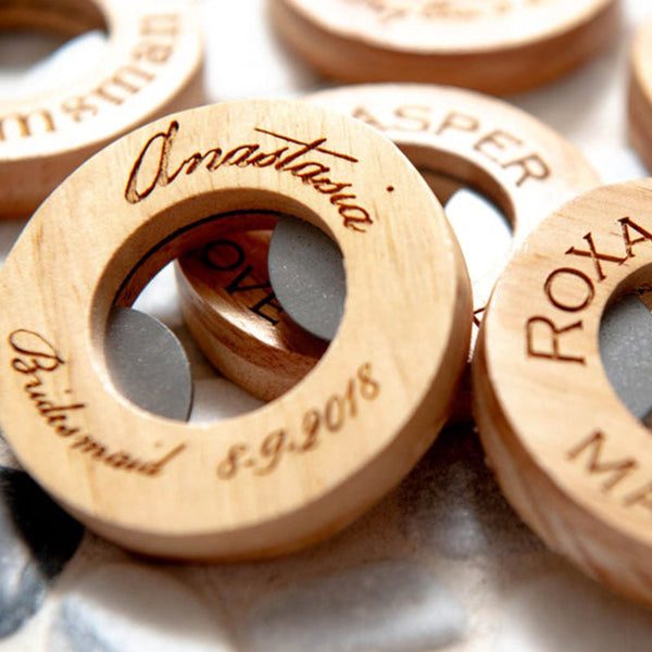 Personalized Engraved Circle Bottle Openers