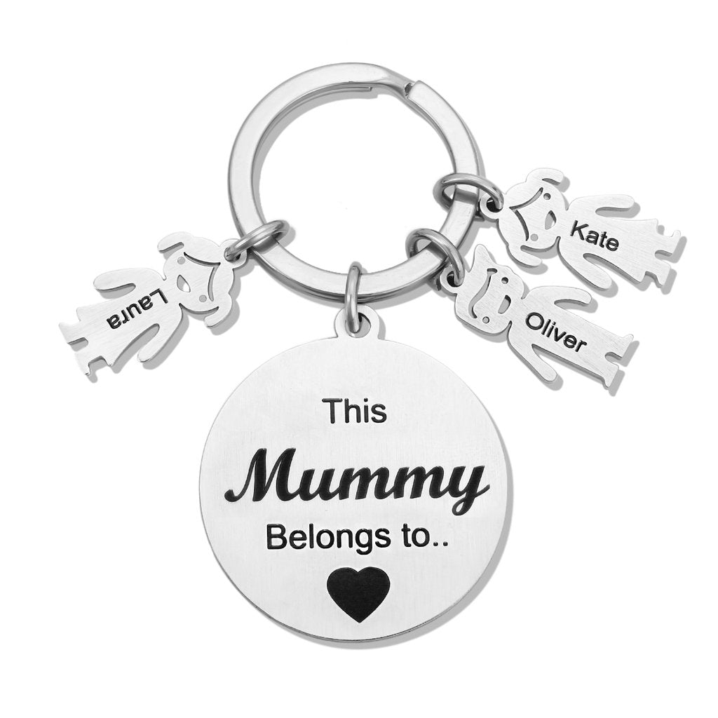 Family Keychains Gift Keyring,Custom Family Gift Keychain