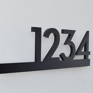 Decorative Acrylic & Aluminium Personalised Wall Plaque House Number