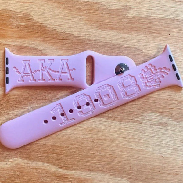 Pink & Green AKA Inspired Watch Band  Sorority Gifts Pretty Girls