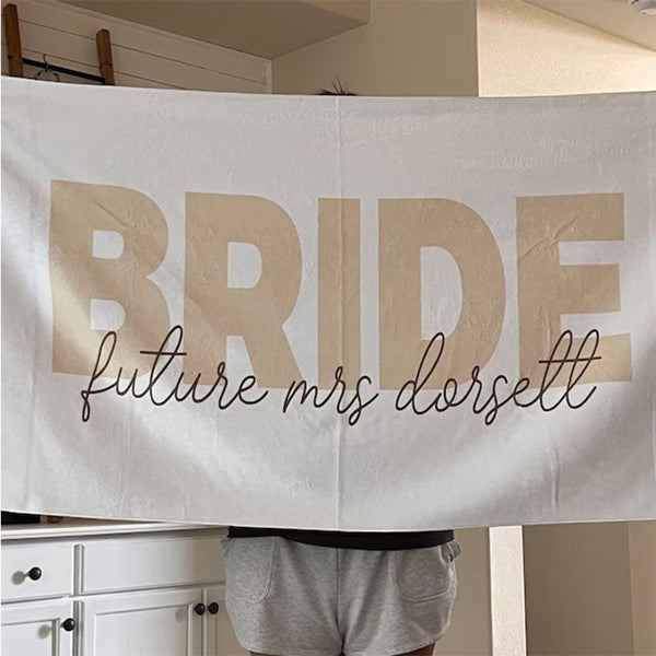 Custom Bride and Bridesmaid Beach Towels