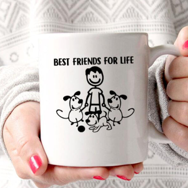 Personalized Best Friends For Life Dog Coffee Mug