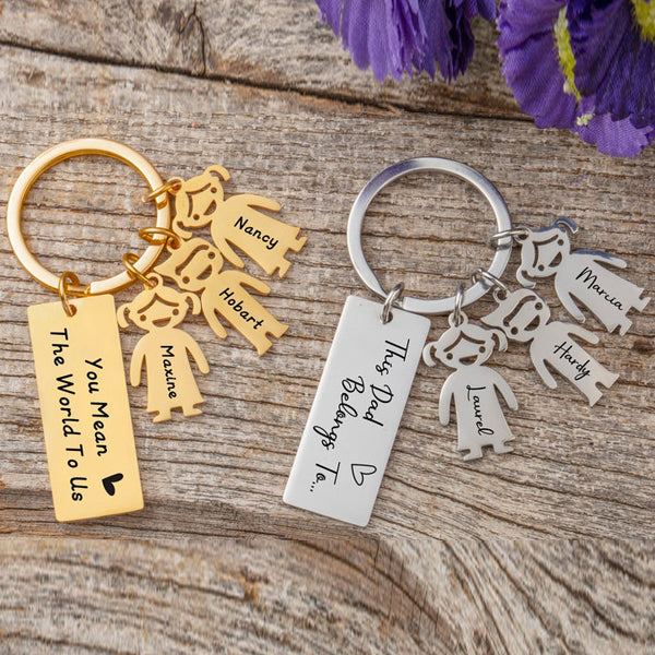 Personalized Keychains,Family Keychains Gift Keyring,Custom Family Gift Keychain